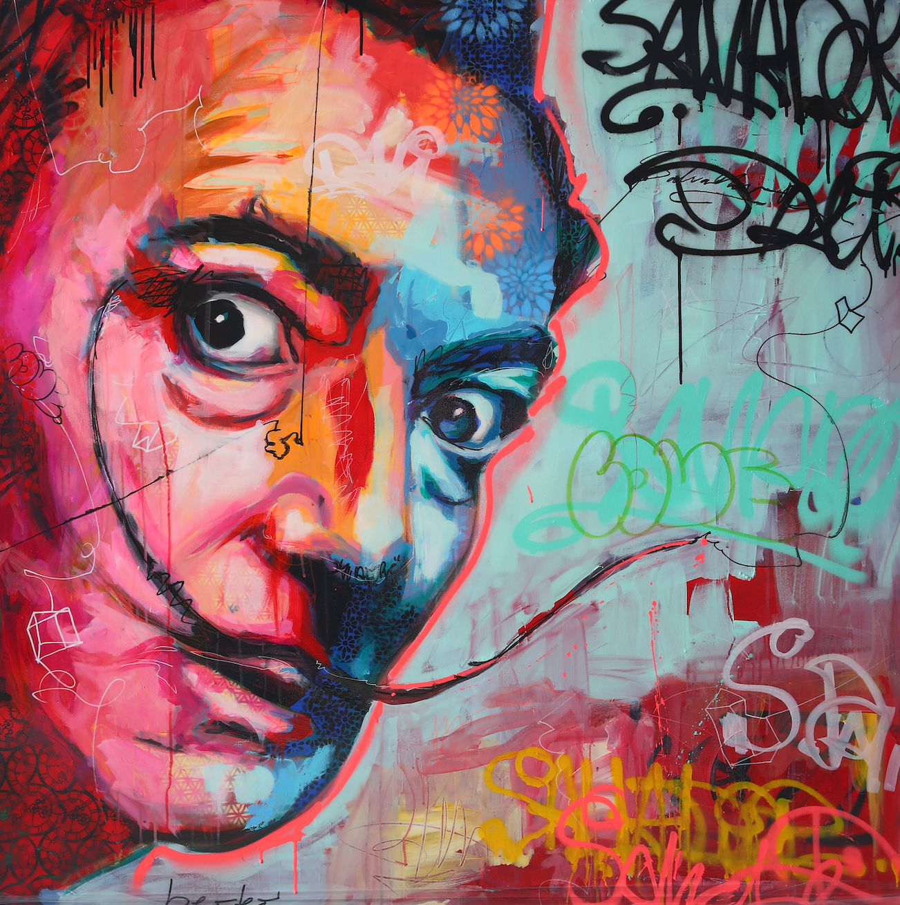 Dali / 38 X 38 / Matte Canvas or Fine art paper / Open Edition