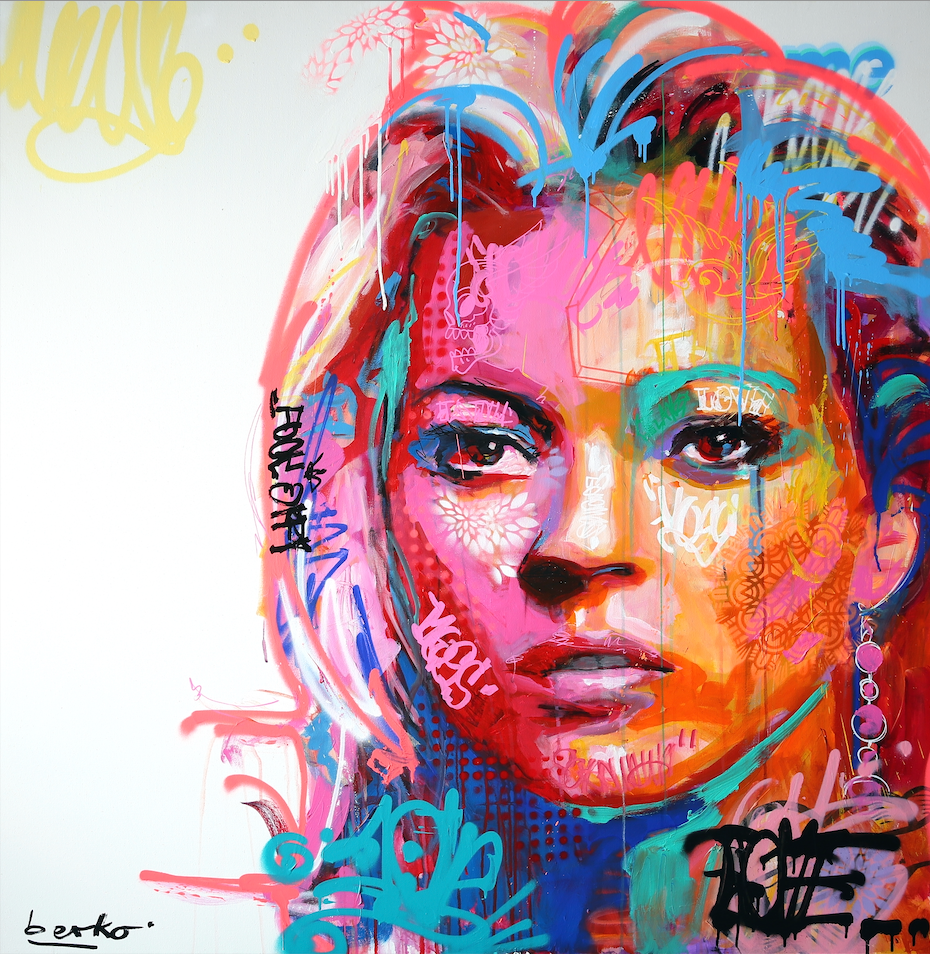 Kate Moss / Matte Canvas or Fine art paper / Open Edition