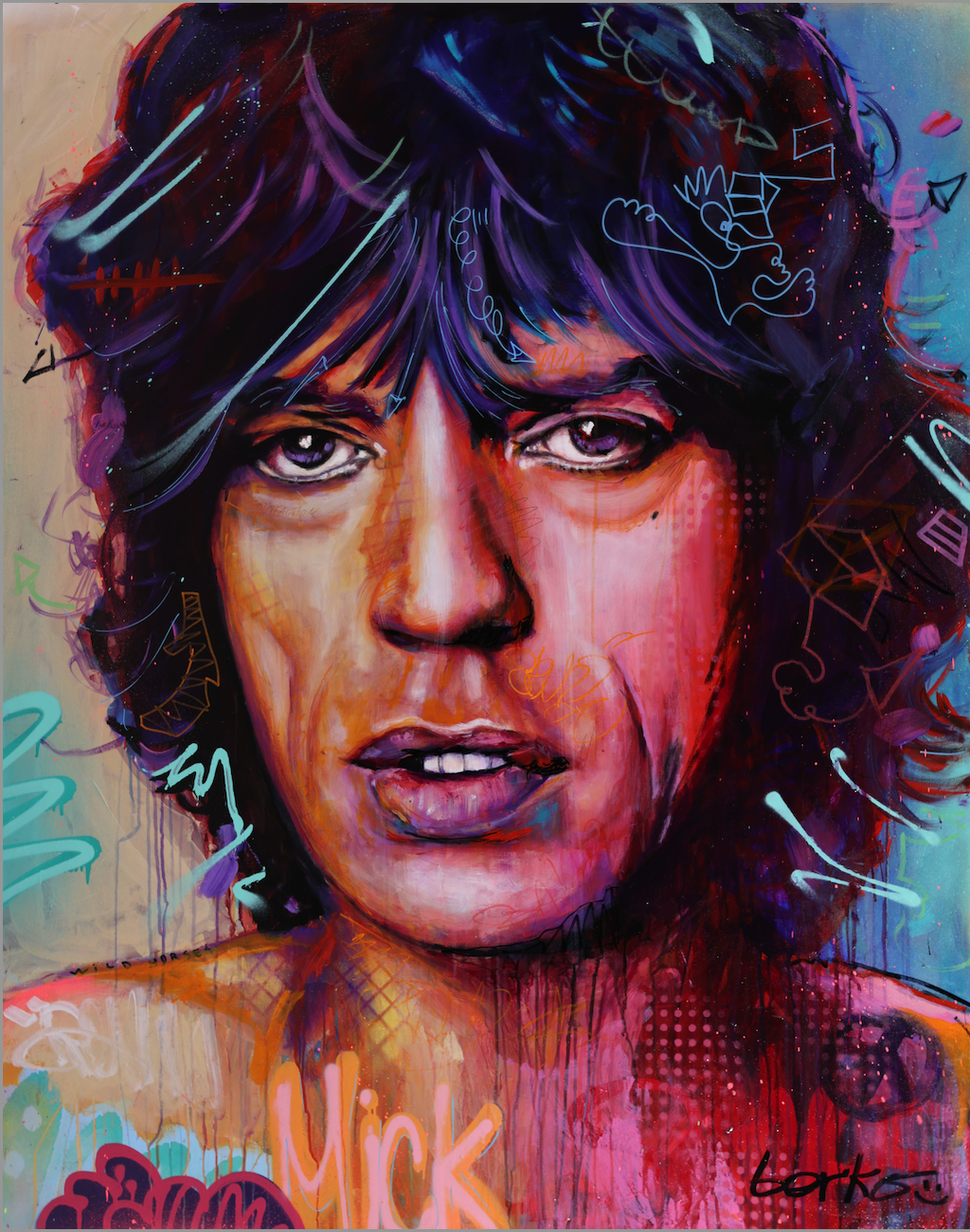 Mick Jagger / Matte Canvas or Fine art paper / Open Edition