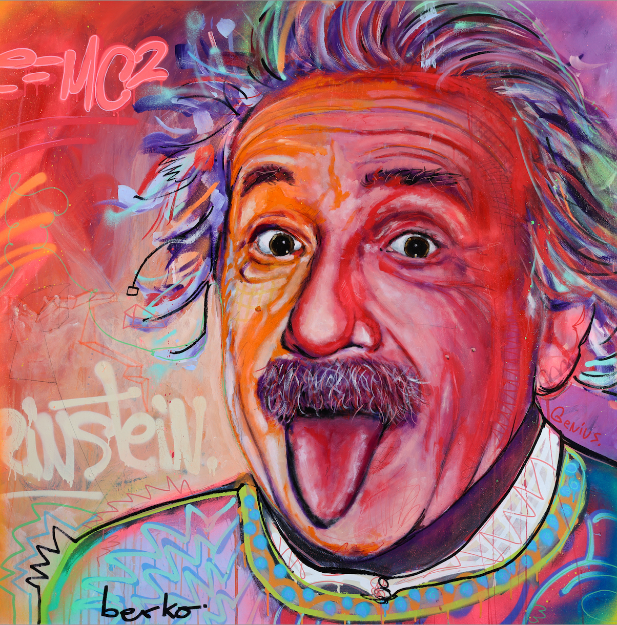 Einstein / Matte Canvas or Fine art paper / Open Edition