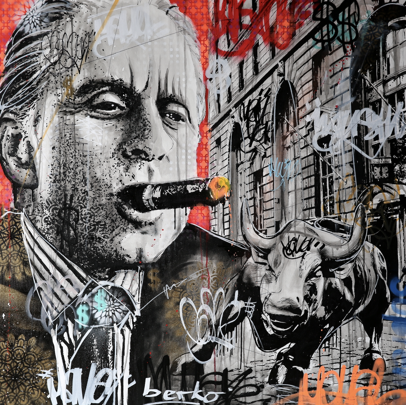 Gordon Gekko / Matte Canvas or Fine art paper / Open Edition