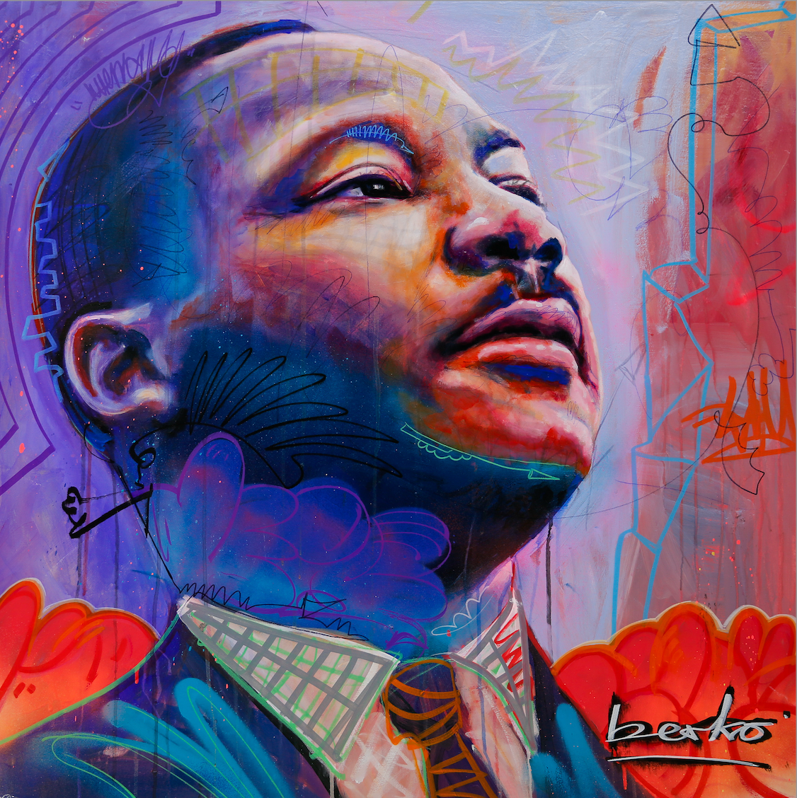 Martin Luther King / Matte Canvas or Fine art paper / Open Edition