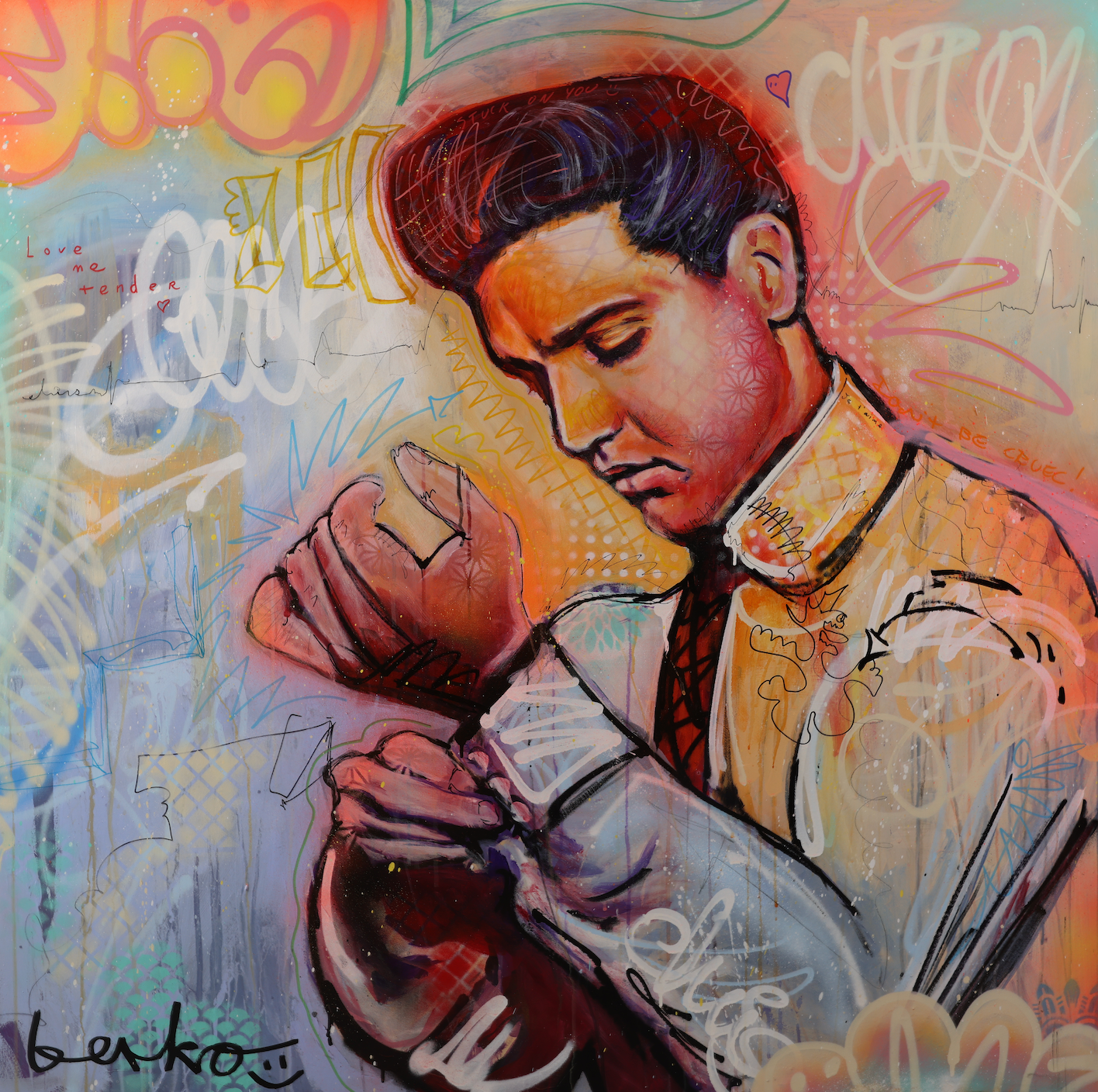 Elvis / Matte Canvas or Fine art paper / Open Edition