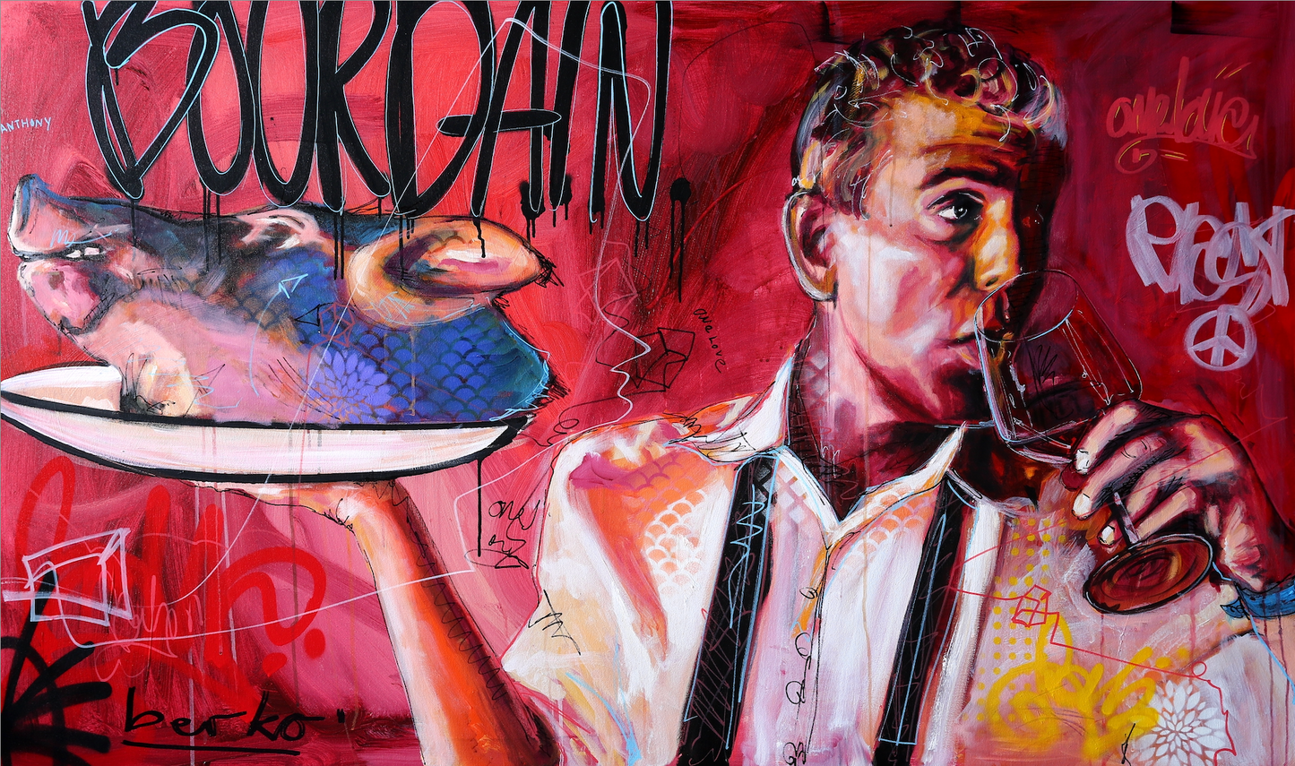 Bourdain (Wine) / Matte Canvas or Fine art paper / Open Edition