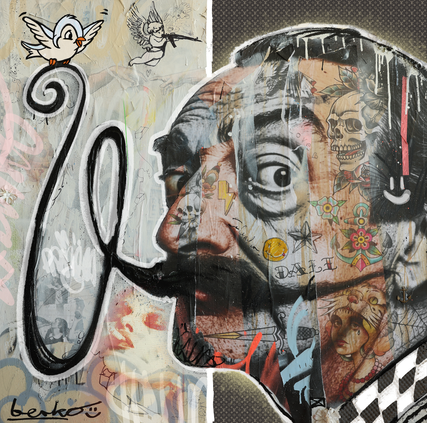 Salvador Dali / 36 X 36 inches / HAND FINISHED / Louis Vuitton