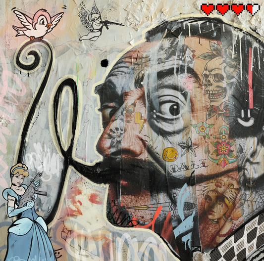 Salvador Dali / 36 X 36 inches / HAND FINISHED / Cinderella