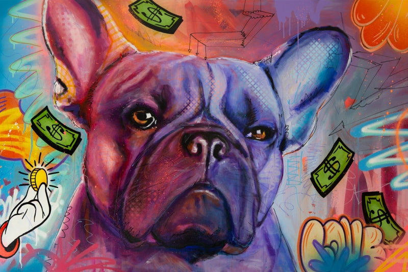 French Bulldog / Matte Canvas or Fine art paper / Open Edition
