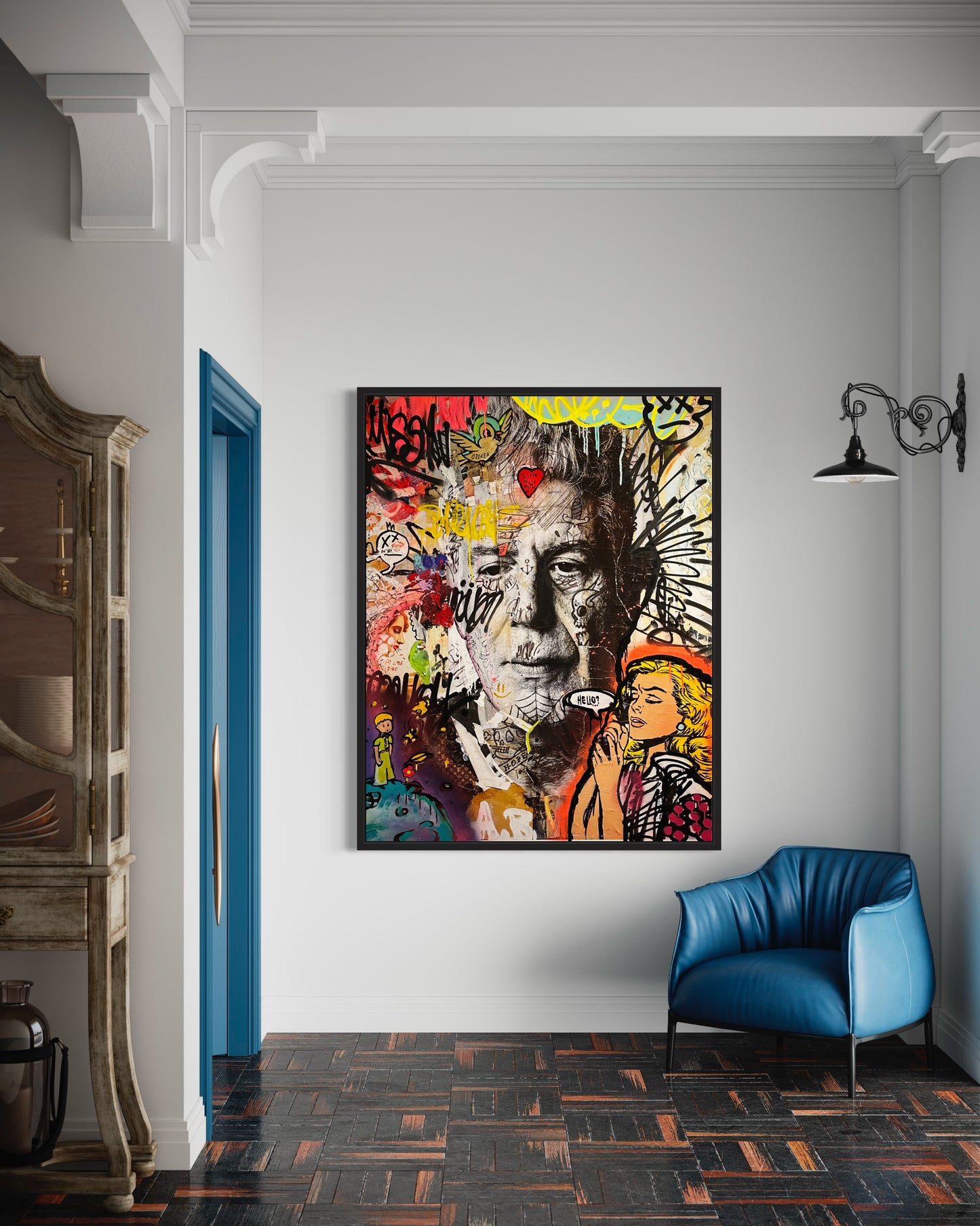 Anthony Bourdain / 43 X 54 inches / HAND FINISHED