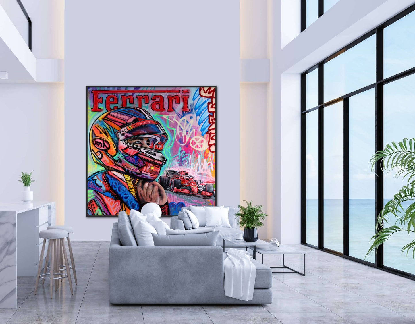 ORIGINAL painting / Charles Leclerc / 60 X 60 inches