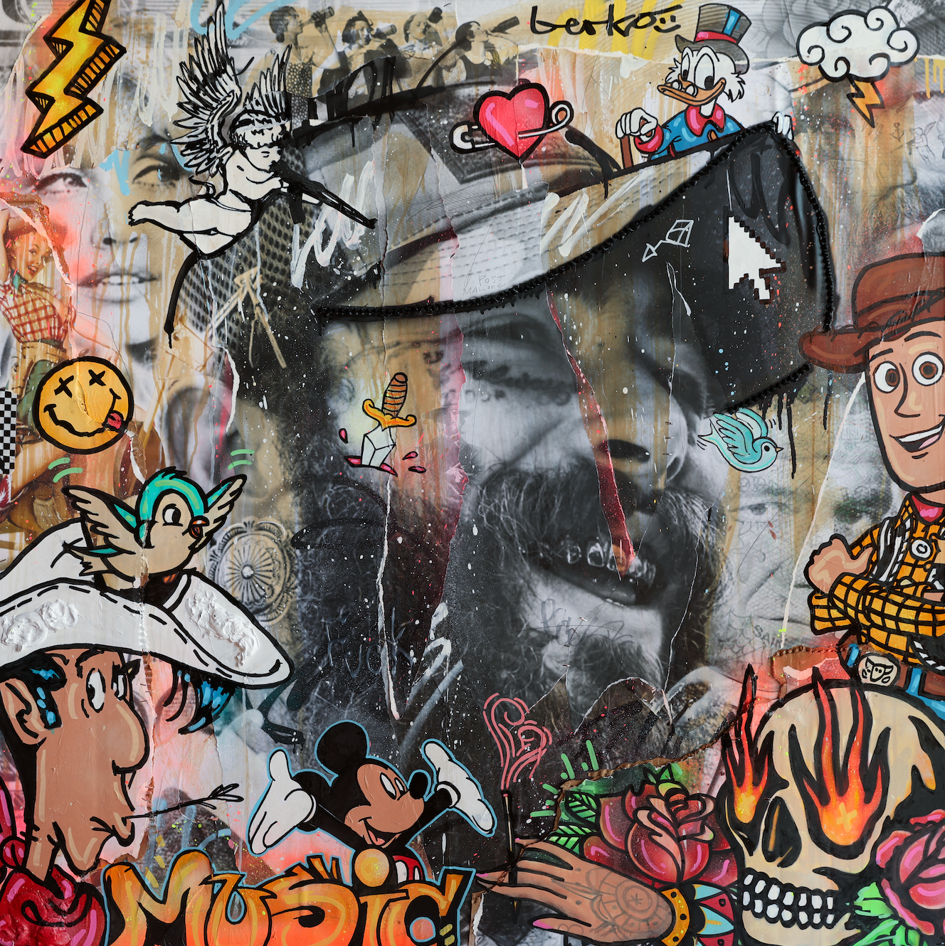 Post Malone/ Matte Canvas or Fine art paper / Limited Edition