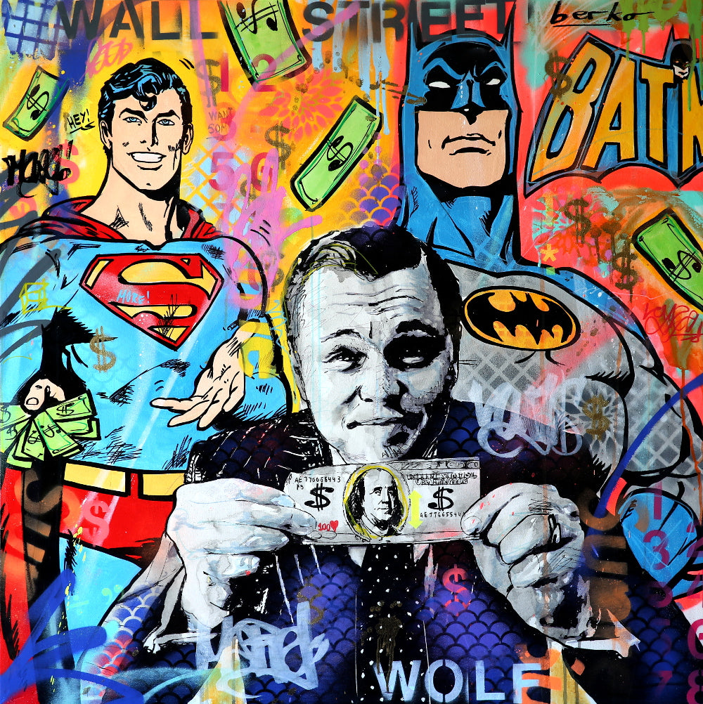 Wolf of Wall Street / Matte Canvas or Fine art paper / Open Edition