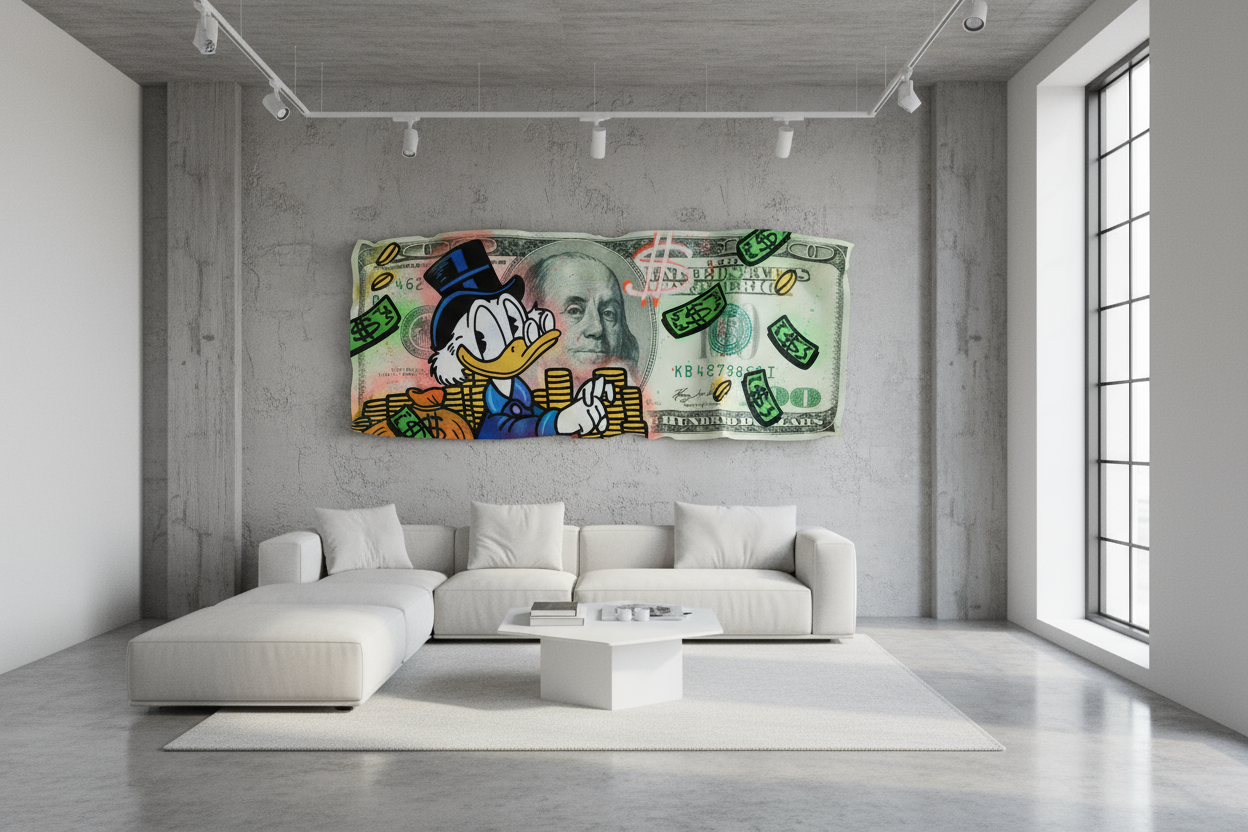 American 100$ bill / 21 X 48 inches