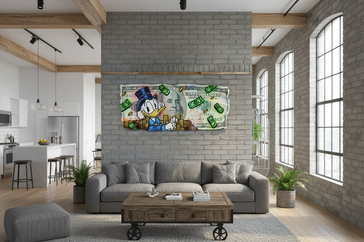 American 100$ bill / 26 X 60 inches