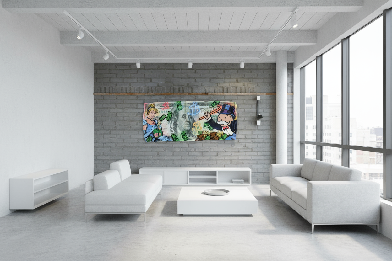 American 100$ bill / 26 X 60 inches