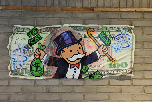 American 100$ bill / 21 X 48 inches
