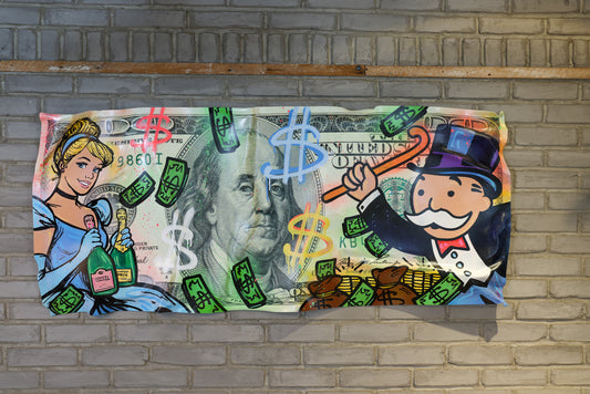 American 100$ bill / 26 X 60 inches