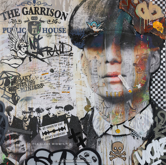 Peaky Blinders/ 38 X 38 inches / HAND FINISHED / EDITION of 5