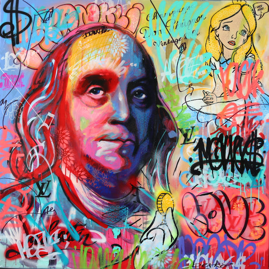 Benjamin Franklin / 24 X 24 / Fine art paper / Open Edition