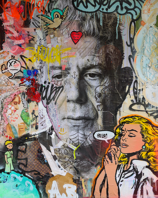 Anthony Bourdain / 43 X 54 inches / HAND FINISHED