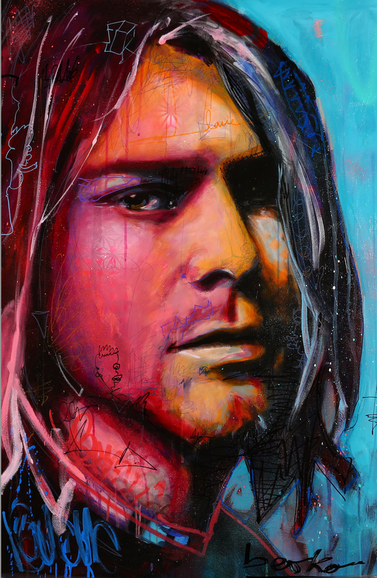 Kurt Cobain / 24 X 36 / Fine art paper / Open Edition