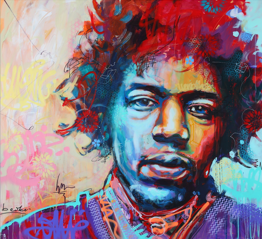 Jimi Hendrix / 24 X 24 / Fine art paper / Open Edition