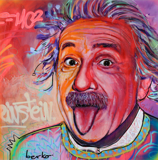 Einstein / Matte Canvas or Fine art paper / Open Edition