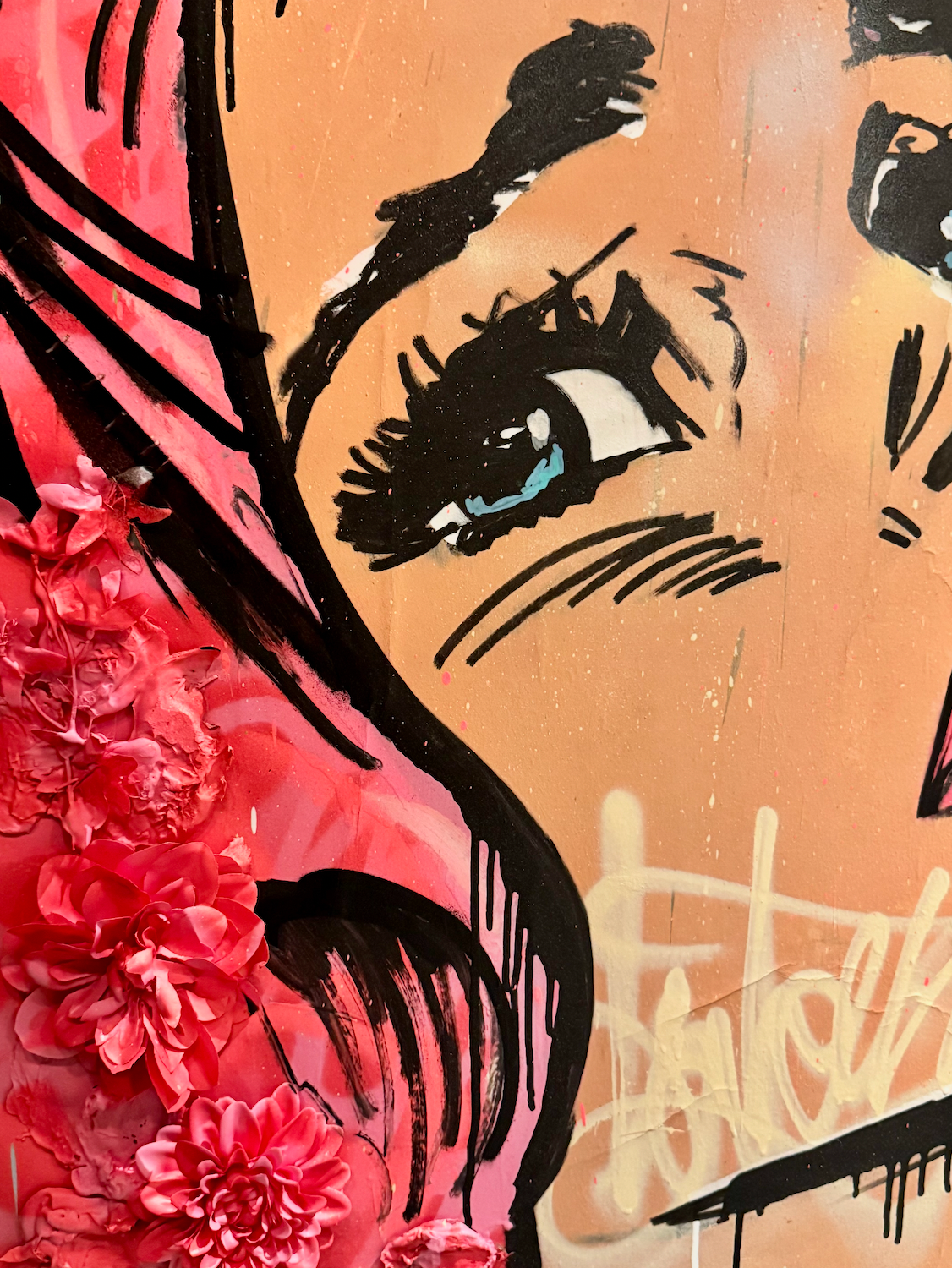 ORIGINAL painting / Vandalissima / Sofia Loren / 58 X 95 inches