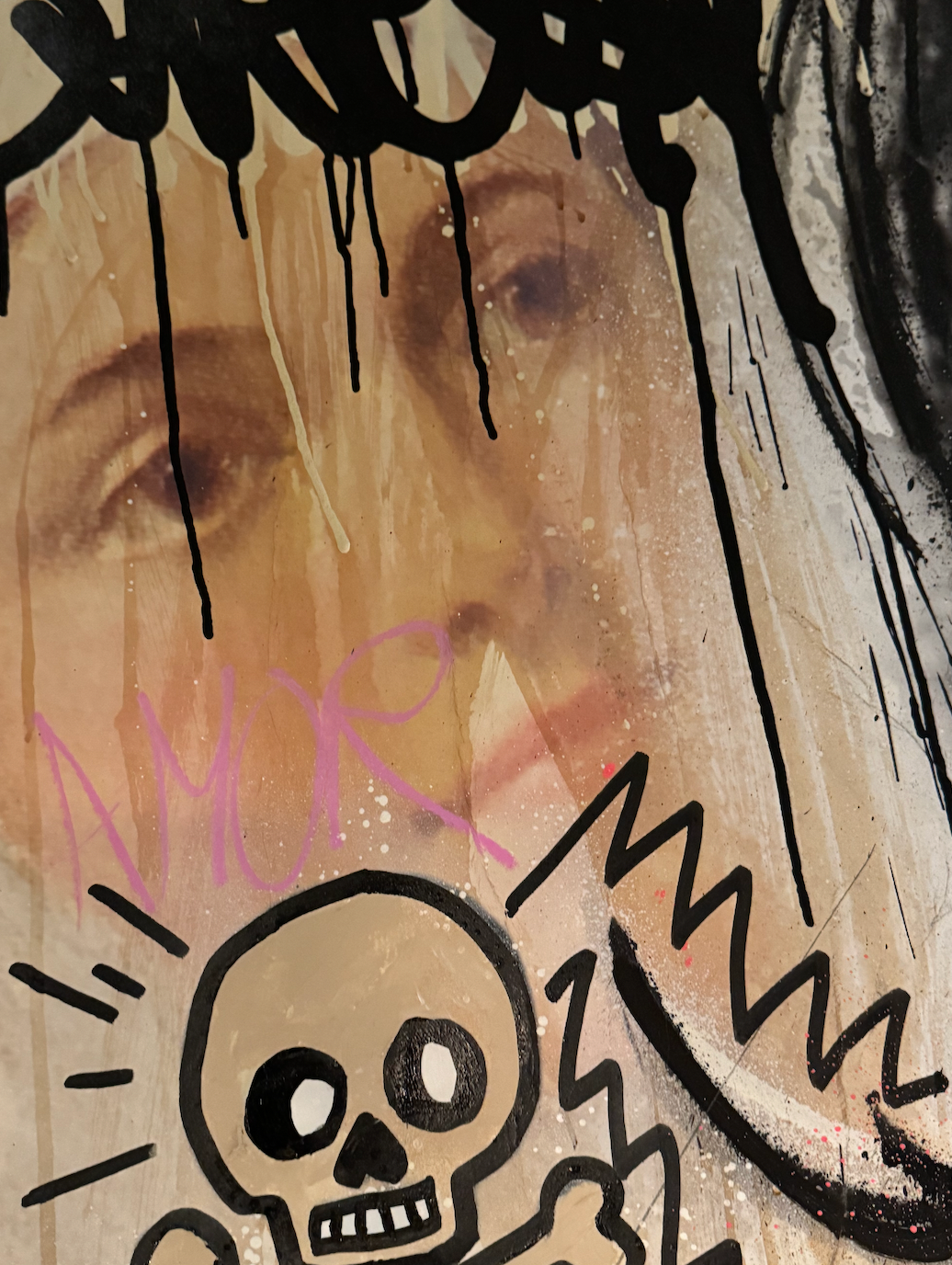 ORIGINAL painting / Vandalissima / Sofia Loren / 58 X 95 inches