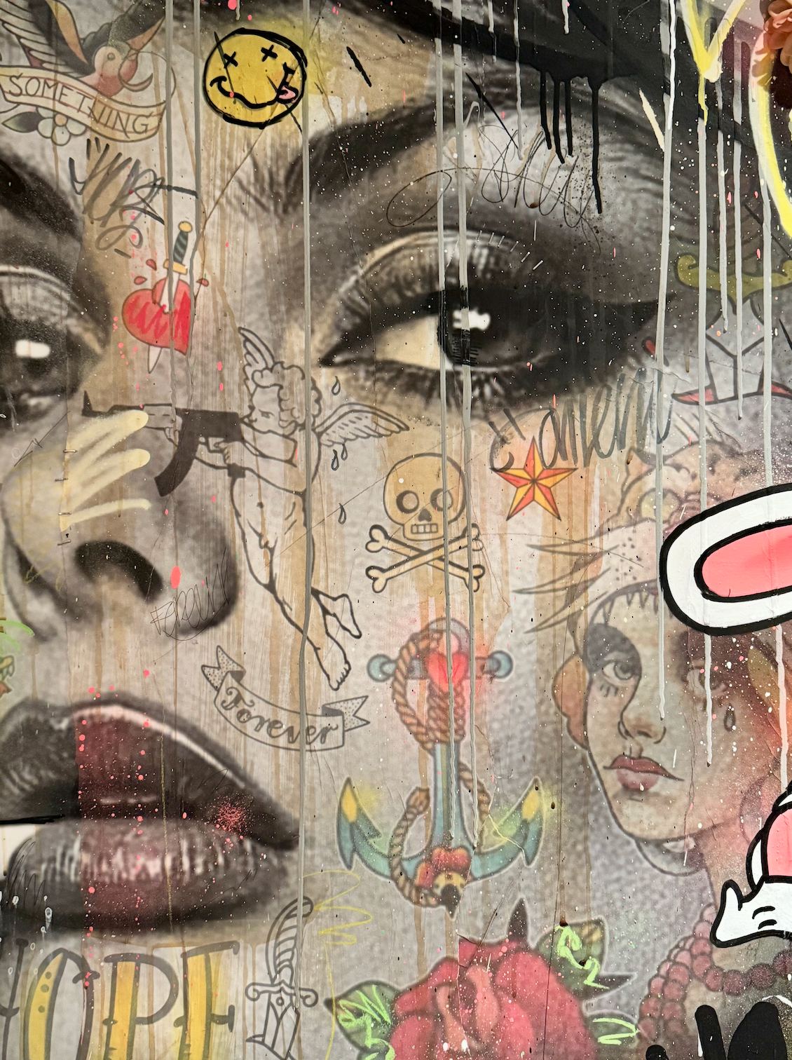 ORIGINAL painting / Vandalissima / Sofia Loren / 58 X 95 inches