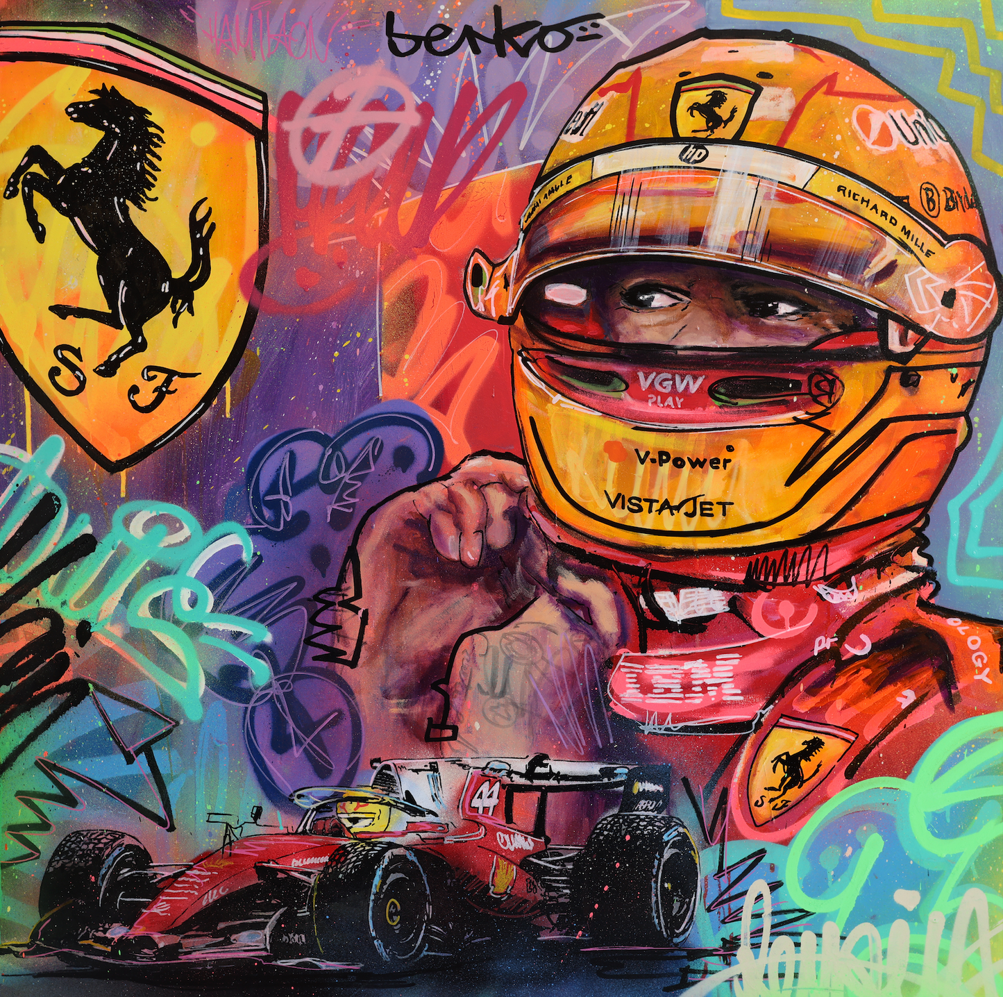 Lewis Hamilton / Matte Canvas or Fine art paper / Open Edition