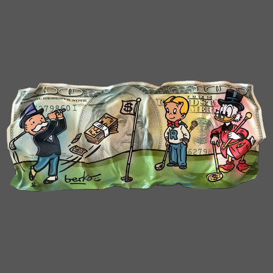 American 100$ GOLF bill / 21 X 48 inches